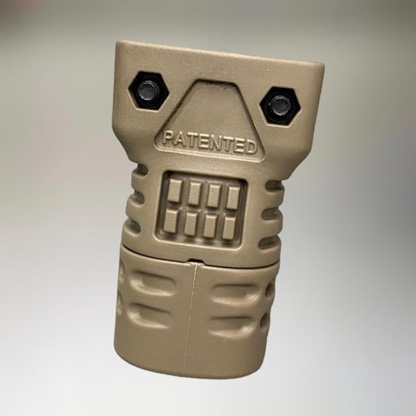 Рукоятка передня коротка DLG TACTICAL (DLG-117), колір Койот, з відсіком, з планкою Пікатінні 0229 фото